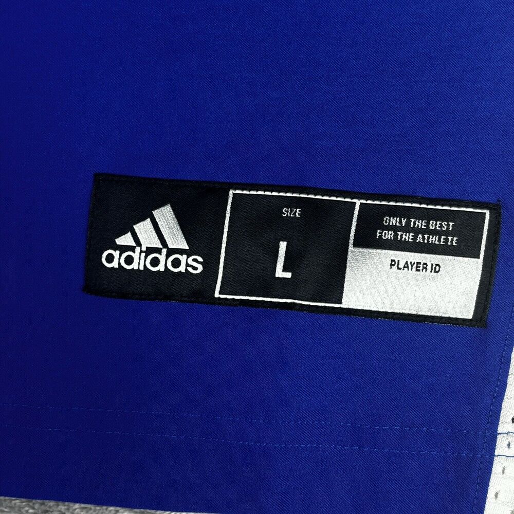 Adidas Football Practice Jersey Men's L WVN A1 Stock J Royal Blue New $95 - Picture 9 of 13